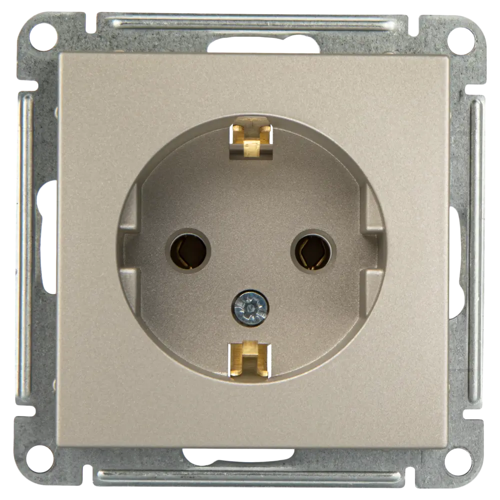SYSTEME ELECTRIC W59 - механизм розетки скрытого монтажа в цвете платина 82797855 STLM-0036011