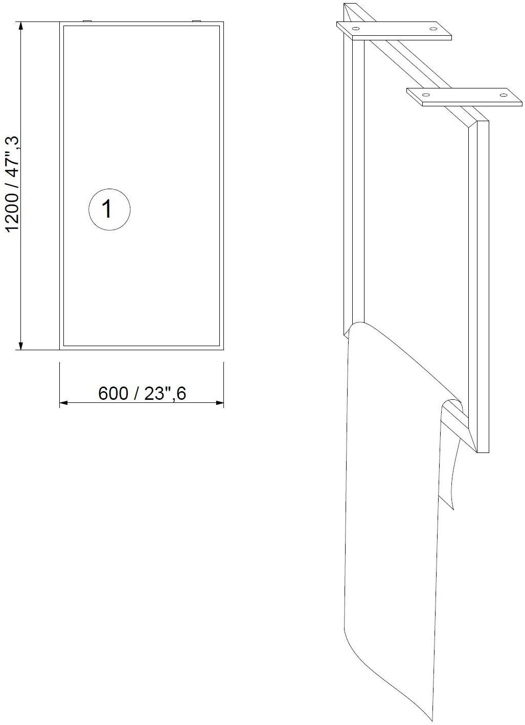 MOMA Design Полотенцедержатель потолочный из нержавеющей стали  Srvt 1-2-3  - Вид №3