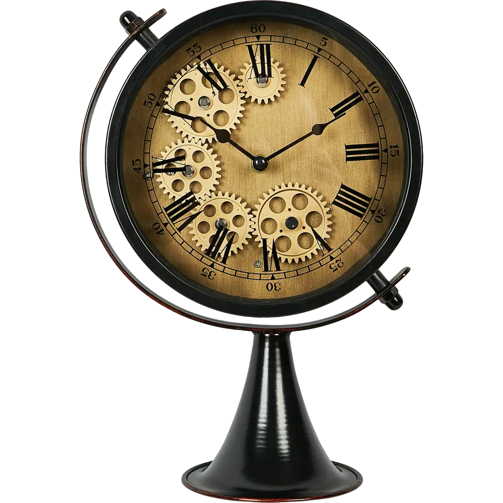 Часы настольные Dream River Месяц EA 1194 круглые металл цвет коричневый бесшумные ø22 Осень STLM-2143406 - Вид №1