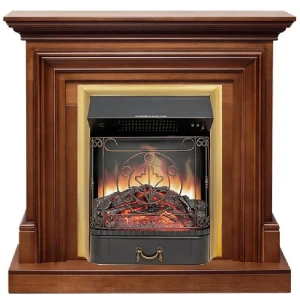 Каминокомплект Royal Flame Bradford STD Majestic FX Brass 1.5 кВт цвет орех 89396850 STLM-2097019