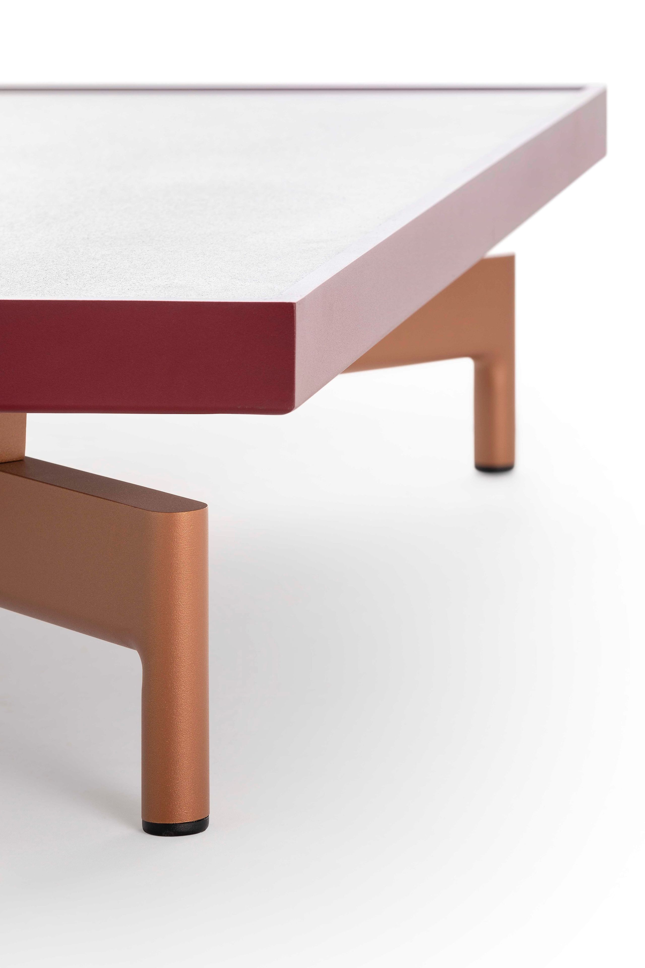 Фарфоровый квадратный садовый столик GANDIABLASCO волны ARCH-00028769 - Вид №3