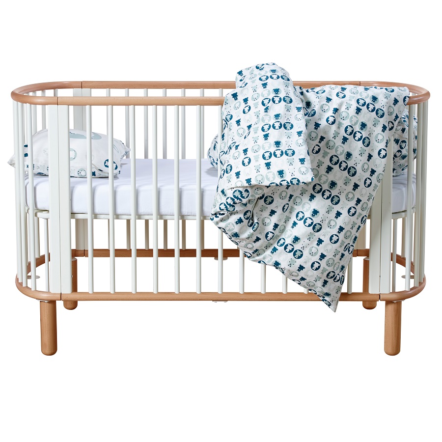 Кроватка Flexa Baby, белая с лакированными ножками, 88х145х75 см 801780195 - Вид №16