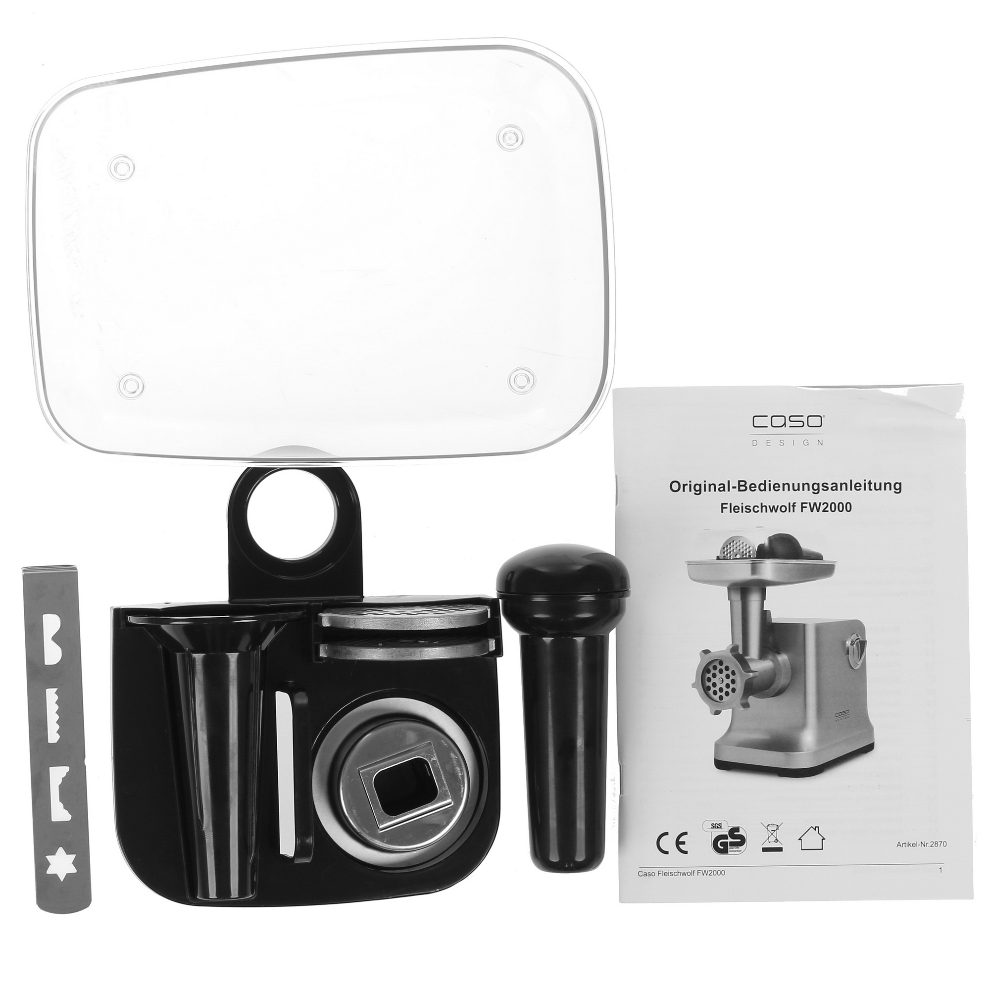 1136386 Мясорубка электрическая Caso FW 2000 серый STDN-0024276 - Вид №6