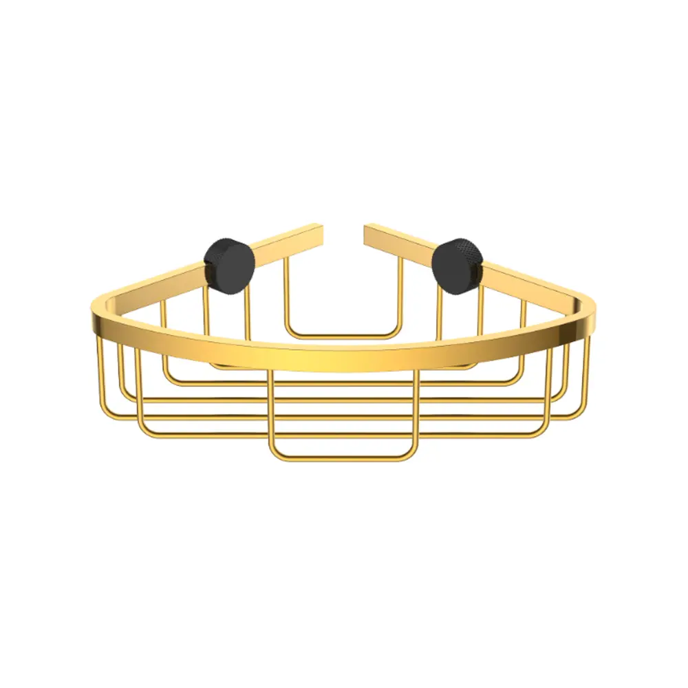 Полка для душа Iddis Art LMARTS00Zi44 угловая 1 ярус цвет золото STLM-2039805