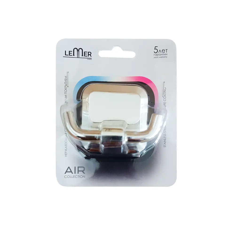 Крючок двухрожковый Lemer Air нержавеющая сталь цвет хром 85882521 STLM-2023657  - Вид №1