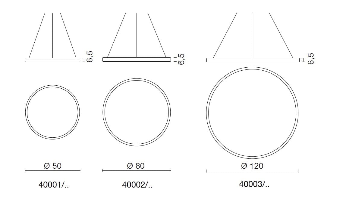 Алюминиевый подвесной светильник Martinelli Luce Lunaop ARCH-00090200 - Вид №14