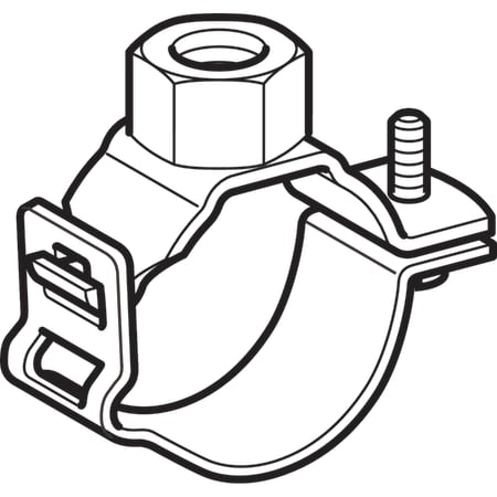 361.841.00.2 Хомут Geberit с соединительной муфтой G 1/2", регулируемый Geberit  - Вид №1