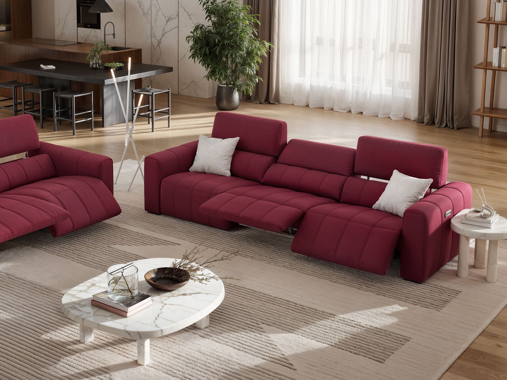 3-местный тканевый диван Sofanella Малибу ARCH-00026833 - Вид №2