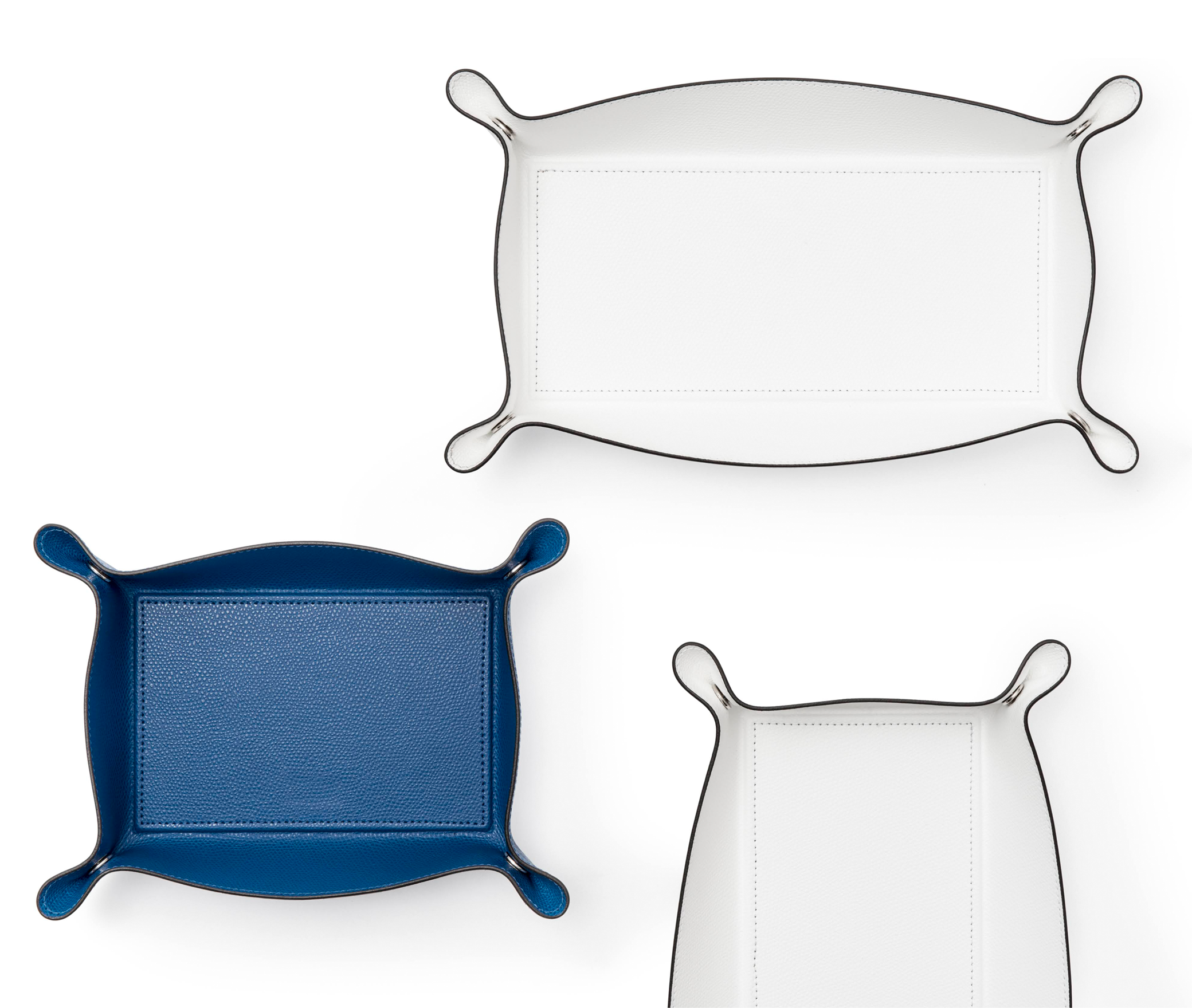 Прямоугольный поднос для мелочей - 10x28,5 см / тканая кожа_coffee Pinetti 00.1141.061.015 - Вид №2