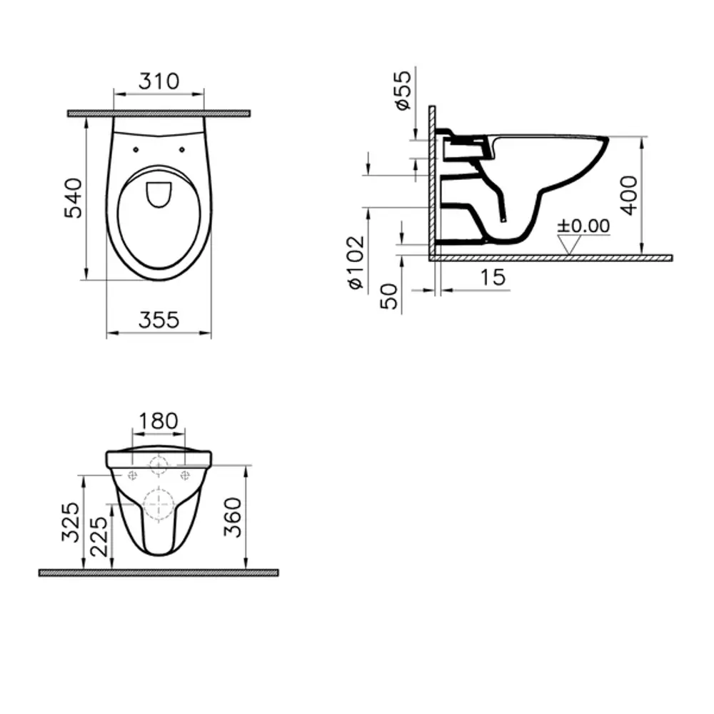 Сет инсталляция с унитазом VitrA SpinFlush 82634389 STLM-2113147 Spin Flush - Вид №17