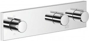36337980-00 Вентиль для скрытого монтажа с 2 вентилями с переключателем для настенного монтажа - хром Dornbracht Symetrics