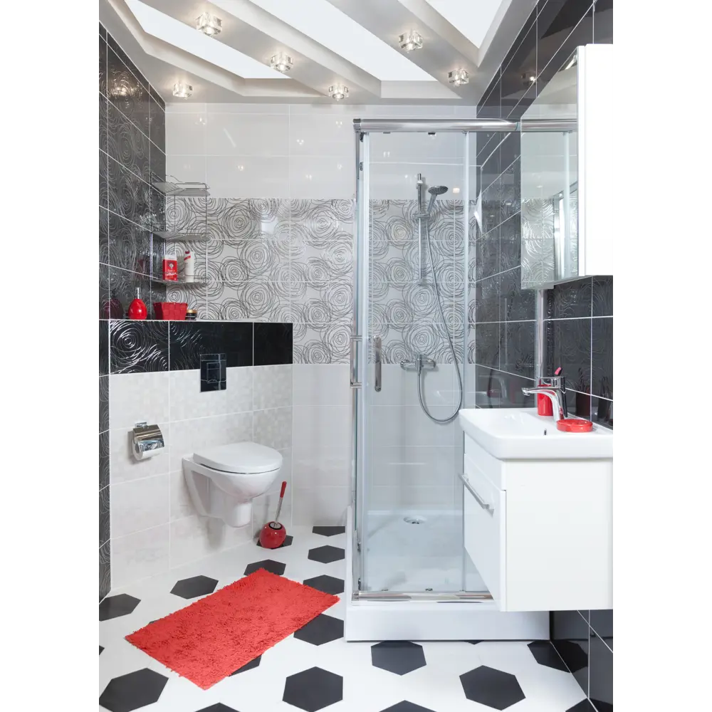 Вставка «Пиксел» 25х50 см цвет белый BELANI STLM-2201561 - Вид №3