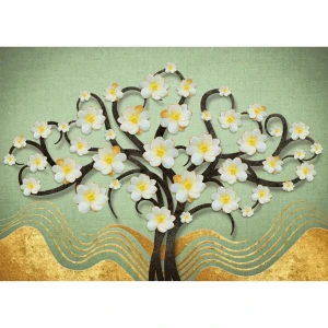 Картина на холсте Постер-лайн Цветущее дерево 50x70 см 84267446 STLM-2091423