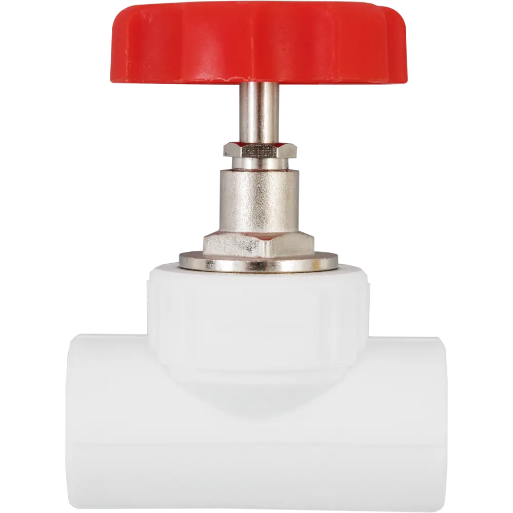 Вентиль запорный Valfex PN20 25x25 мм ручка маховик полипропилен STLM-2102524 - Вид №1