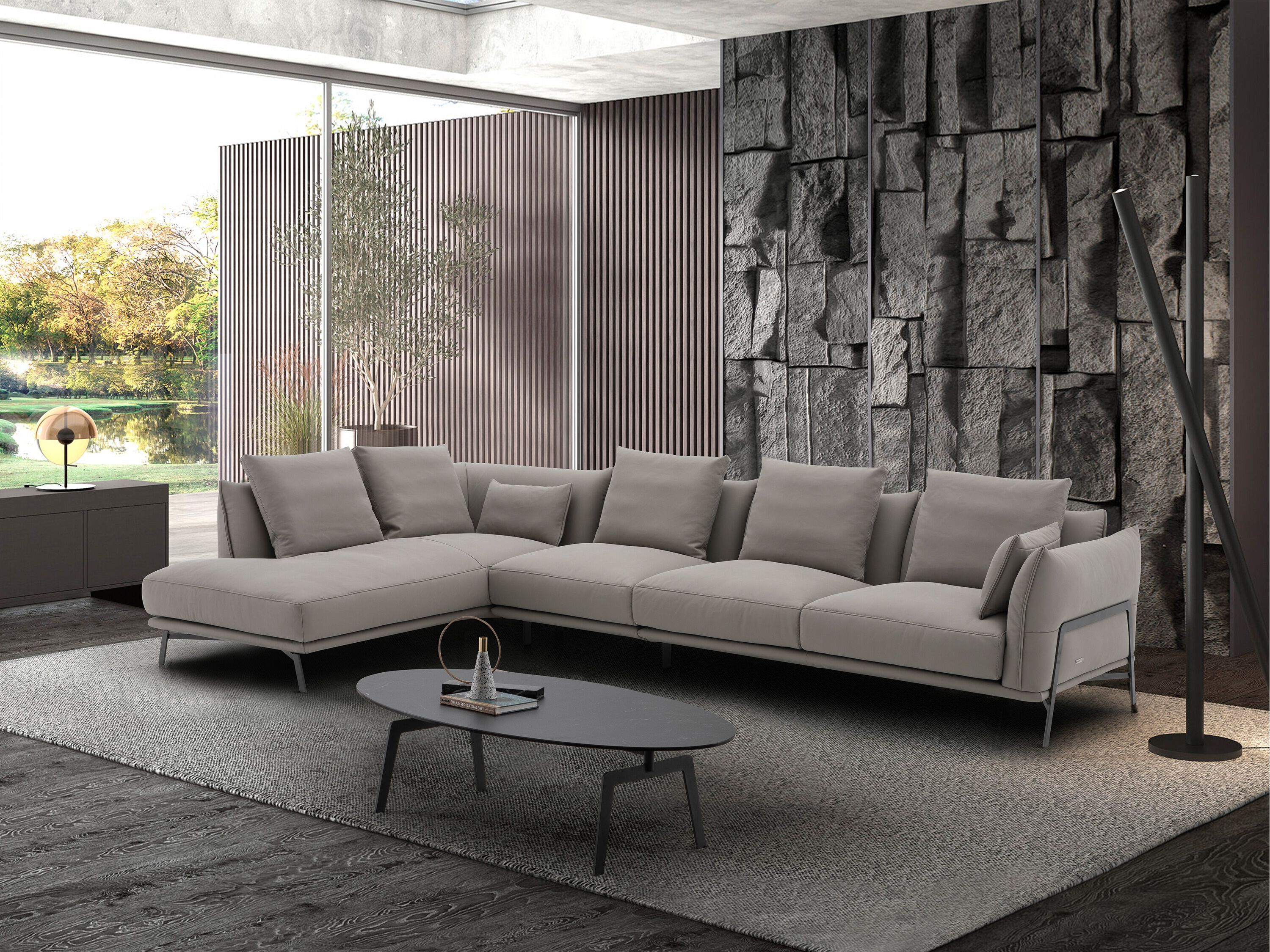 Кожаный угловой модульный диван CAMPO DE' FIORI IBIZA ARCH-00060427 - Вид №1