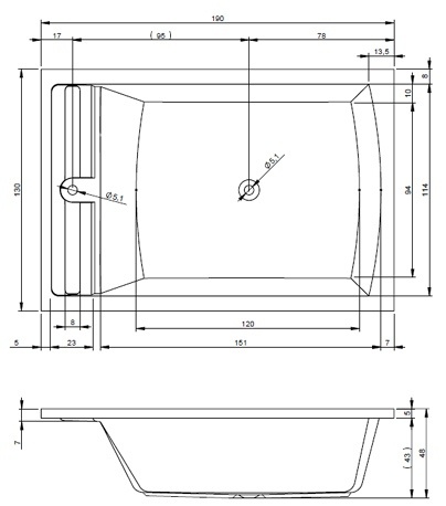 BB7900500000000_lux8 Ванна Riho Savona Santreyd - Вид №5