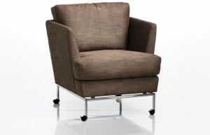 brühl Кресло из ткани с подлокотниками на колесиках Carousel