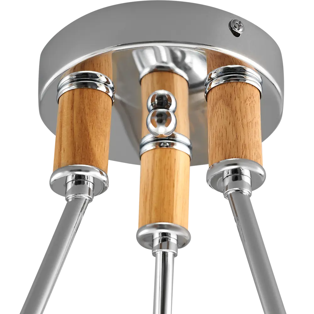 Люстра потолочная JLIGHT GETTI 3 лампы 18 м², цвет хром 84534216 STLM-2002981  - Вид №4