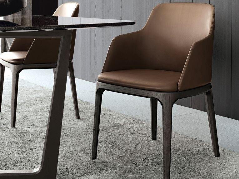 Poliform Кожаное кресло с подлокотниками sun-id-1397619 - Вид №1