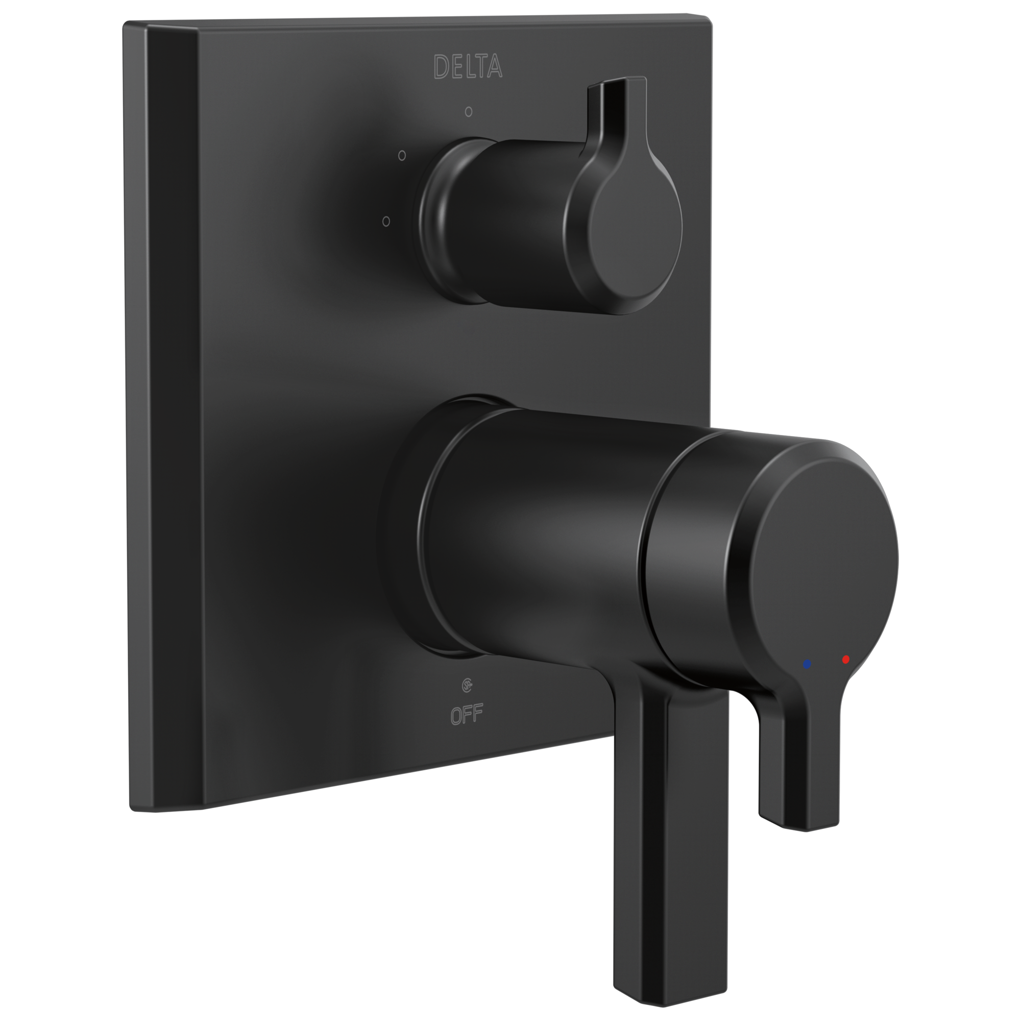 T27T899-BL Трим клапана серии TempAssure® 17T со встроенным переключателем на 3 положения Delta Faucet Pivotal Матовый черный 