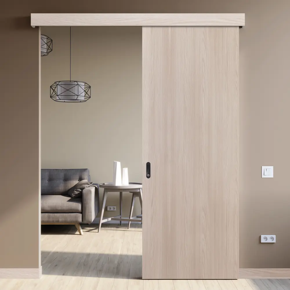 Дверь межкомнатная глухая Мирра 70x200 см Hardflex цвет ясень бора с замком и петлями 85546827 STLM-2005584 МАРИО РИОЛИ  - Вид №8