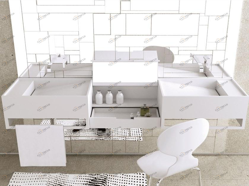 MOMA Design Тумба под умывальник с держателем для полотенец  Cf 