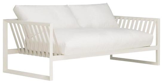 Andreu World 3-местный садовый диван в современном стиле из стали для контрактного использования Sand Sf4325 - Вид №1