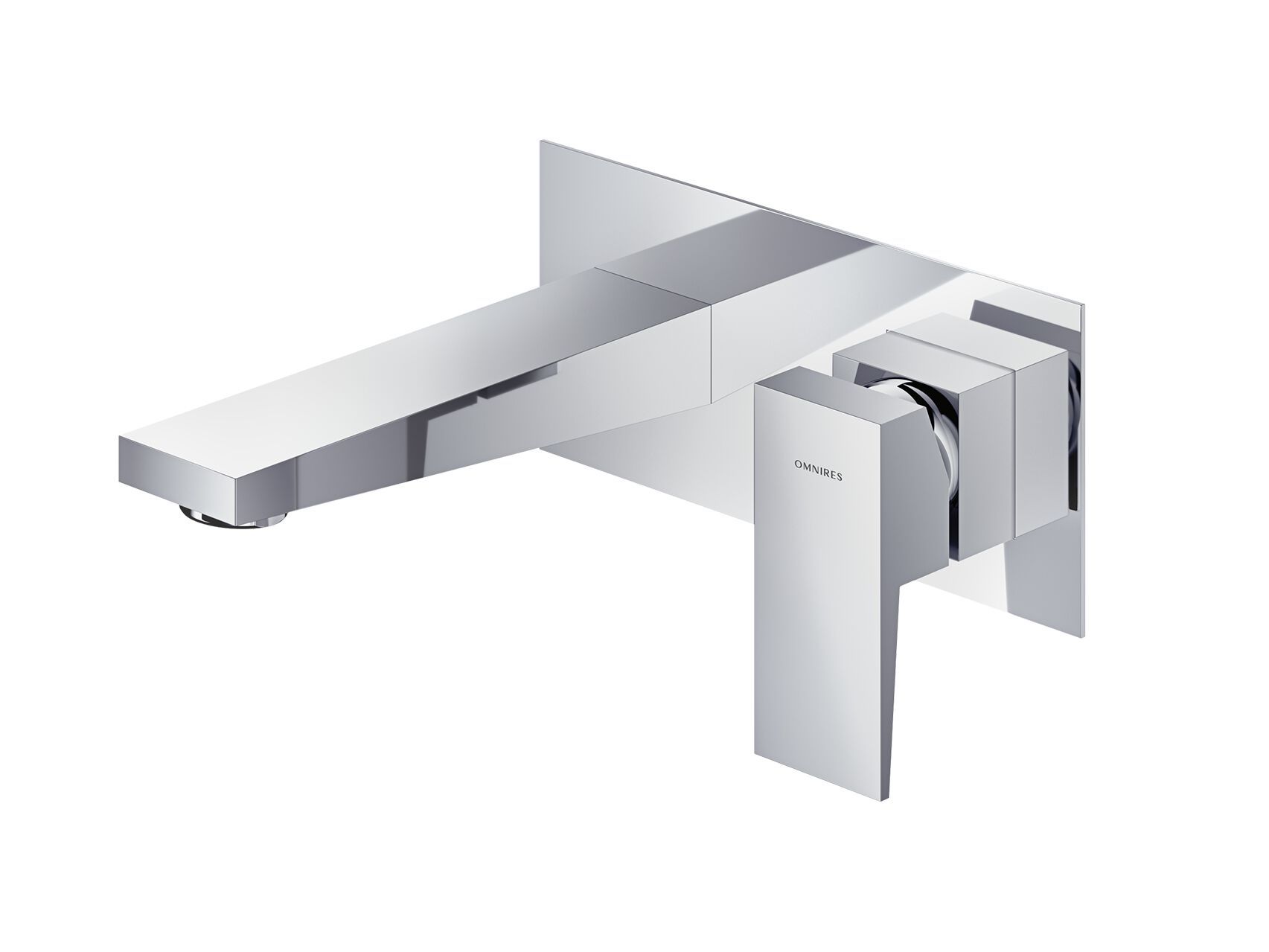 Настенный смеситель для раковины с пластиной OMNIRES Fresh ARCH-00033243