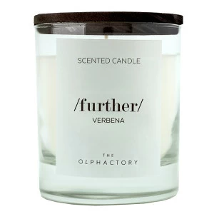 Свеча ароматическая The Olphactory Further Black "Вербена" AMBIENTAIR  00-3894987 Белый