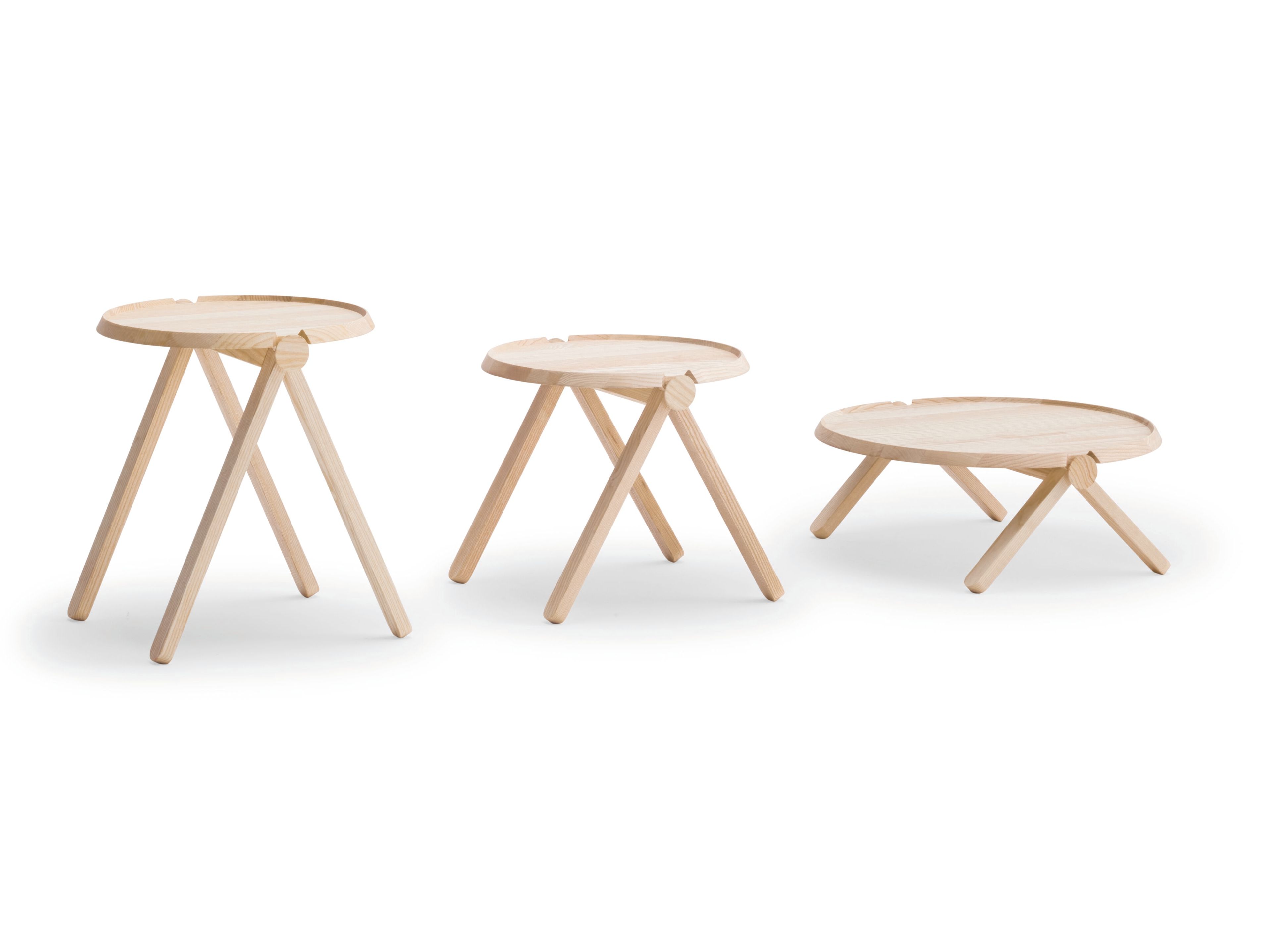 Круглый журнальный столик из ясеня Billiani Lilliput ARCH-00003813 - Вид №3