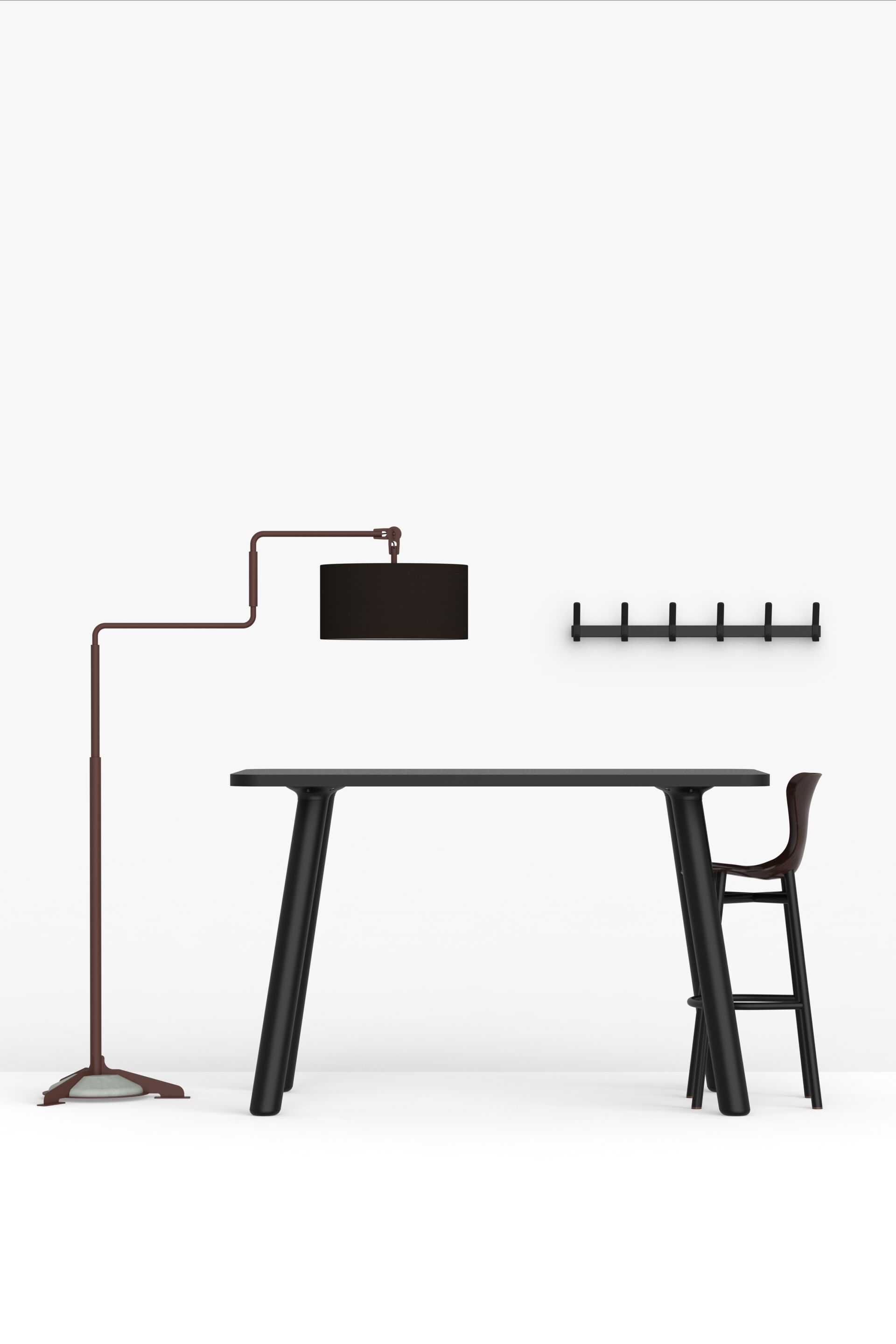 Алюминиевая и пластиковая настенная вешалка FUNCTIONALS JUST ARCH-00031349 - Вид №10