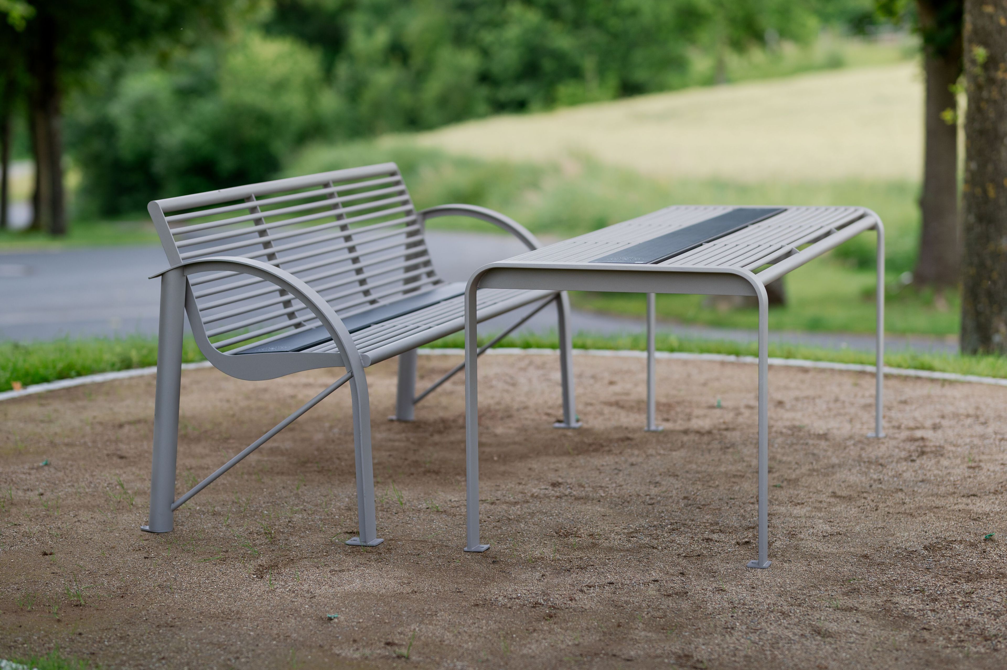 Скамья из нержавеющей стали со встроенным освещением BENKERT BANKE Siardo ARCH-00028607 - Вид №6