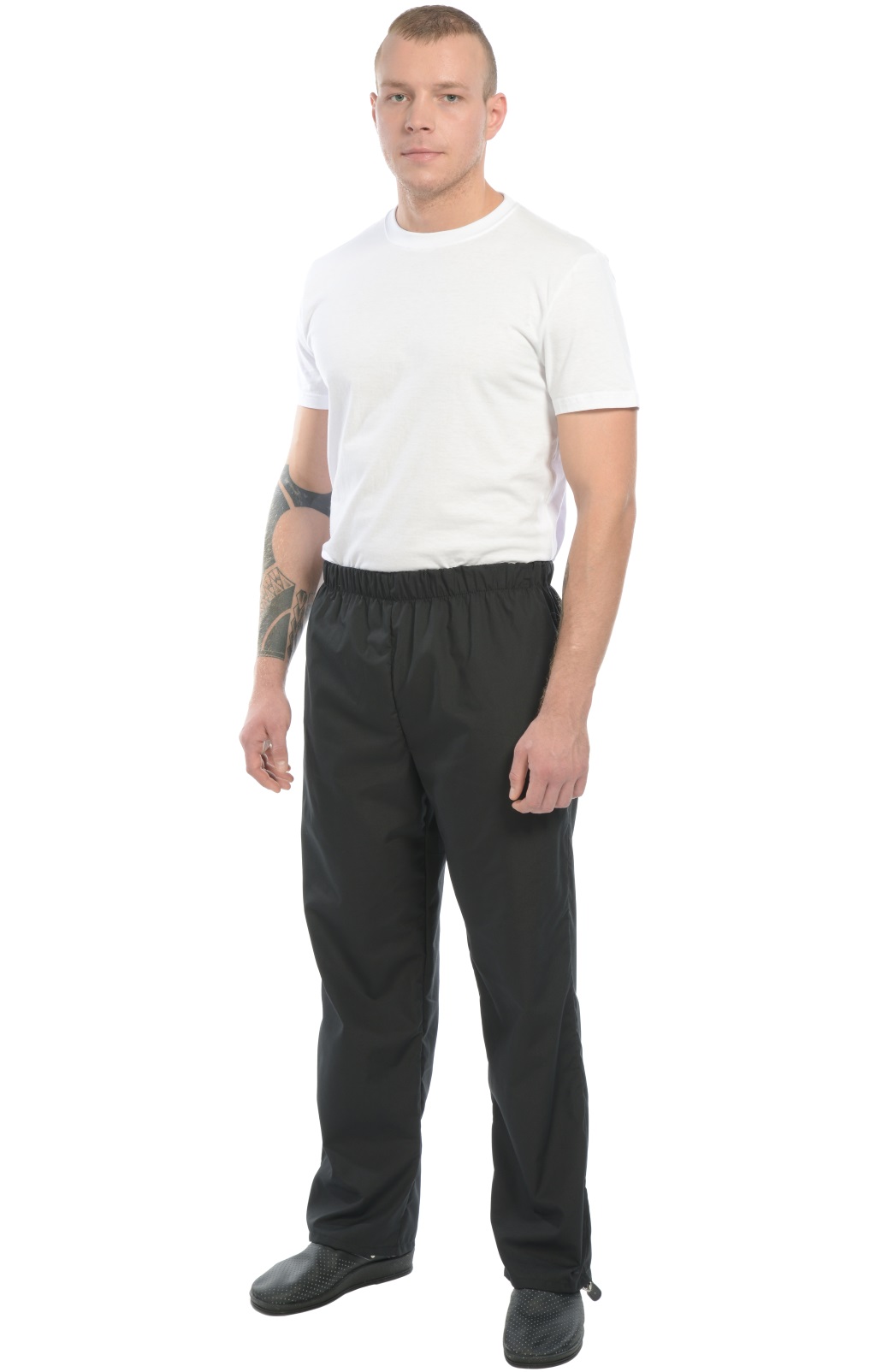 69057 Брюки "Люкс-Лайт" поварские черные  Одежда для поваров  размер 44-46/158-164 Спецодежда  - Вид №4