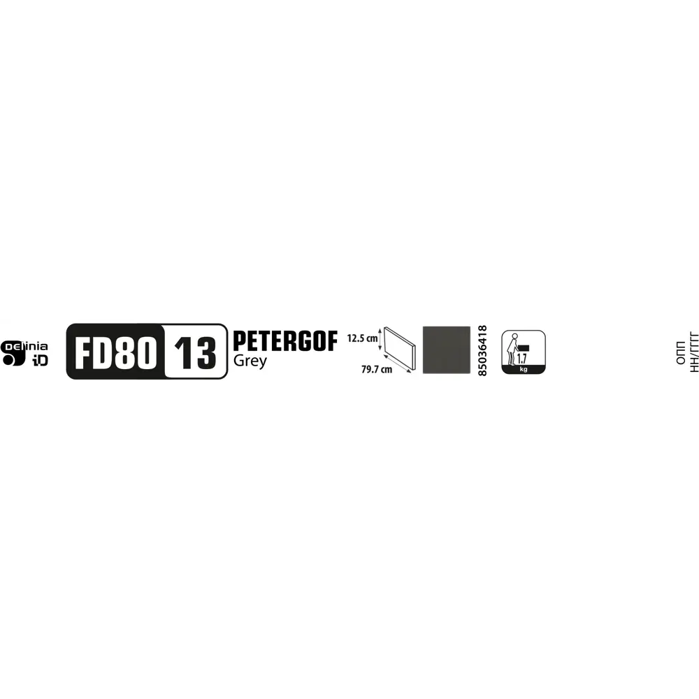 Фасад для кухонного ящика Петергоф грей 79.7x12.5 см Delinia ID МДФ цвет графит 85036418 STLM-2027451 - Вид №12