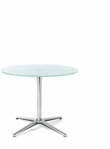 profim Круглый стеклянный журнальный столик с основанием 4 звезды Sv, sw & sf