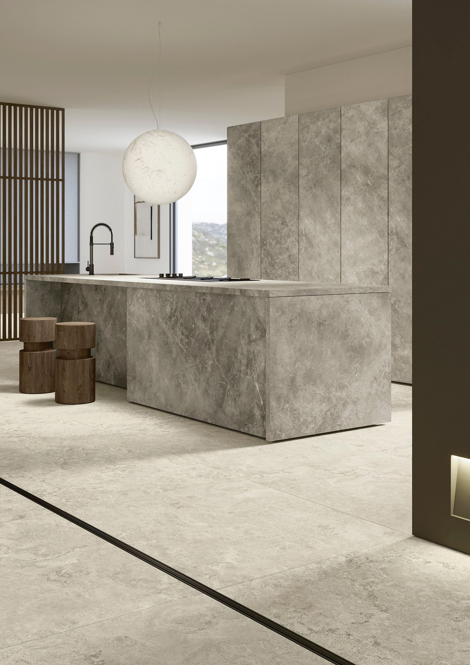 Пол / облицовка керамогранита с эффектом камня ARIOSTEA высокотехнологичные натуральные камни ARCH-00058724 - Вид №1