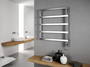 Настенный электрический полотенцесушитель из нержавеющей стали