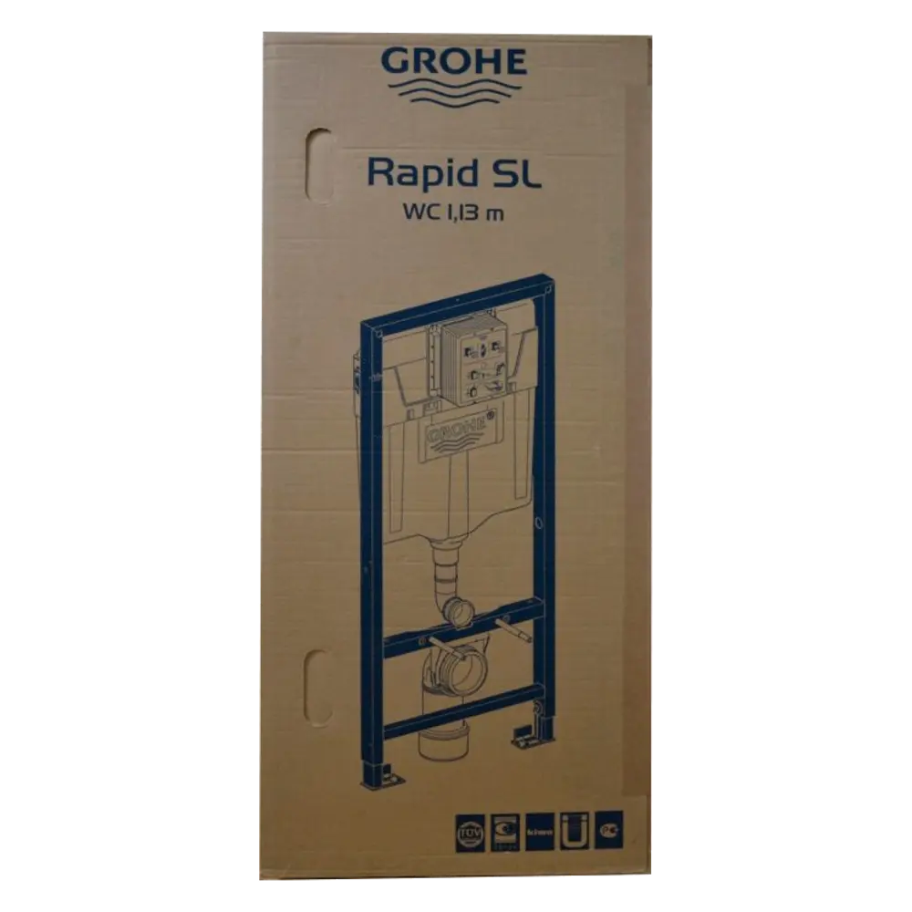 Комплект инсталляция с унитазом Grohe Rapid Sl 3 В 1 Koller Pool Round, безободковый, с микролифтом, цвет белый 86517025 STLM-2206705 - Вид №2