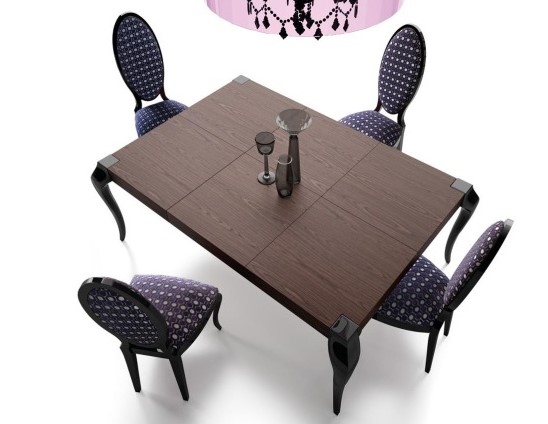 007362 Обеденный стол раздвижной 140(200) x 100 см La Ebanisteria Quantum - Вид №2