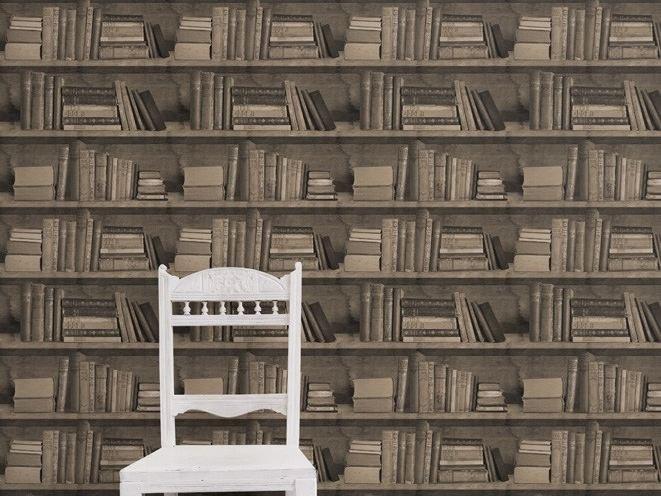 Mineheart Виниловые обои Bookshelf Wal/001 - Вид №4