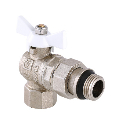 VT.228.NRW.05 Кран шаровой VALTEC BASE угловой с полусгоном и дополнительным уплотнением Valtec 3/4" 