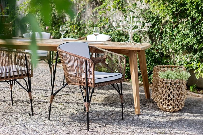 cbdesign Садовый стул из синтетического волокна с подлокотниками Lodz N068n1 - Вид №9