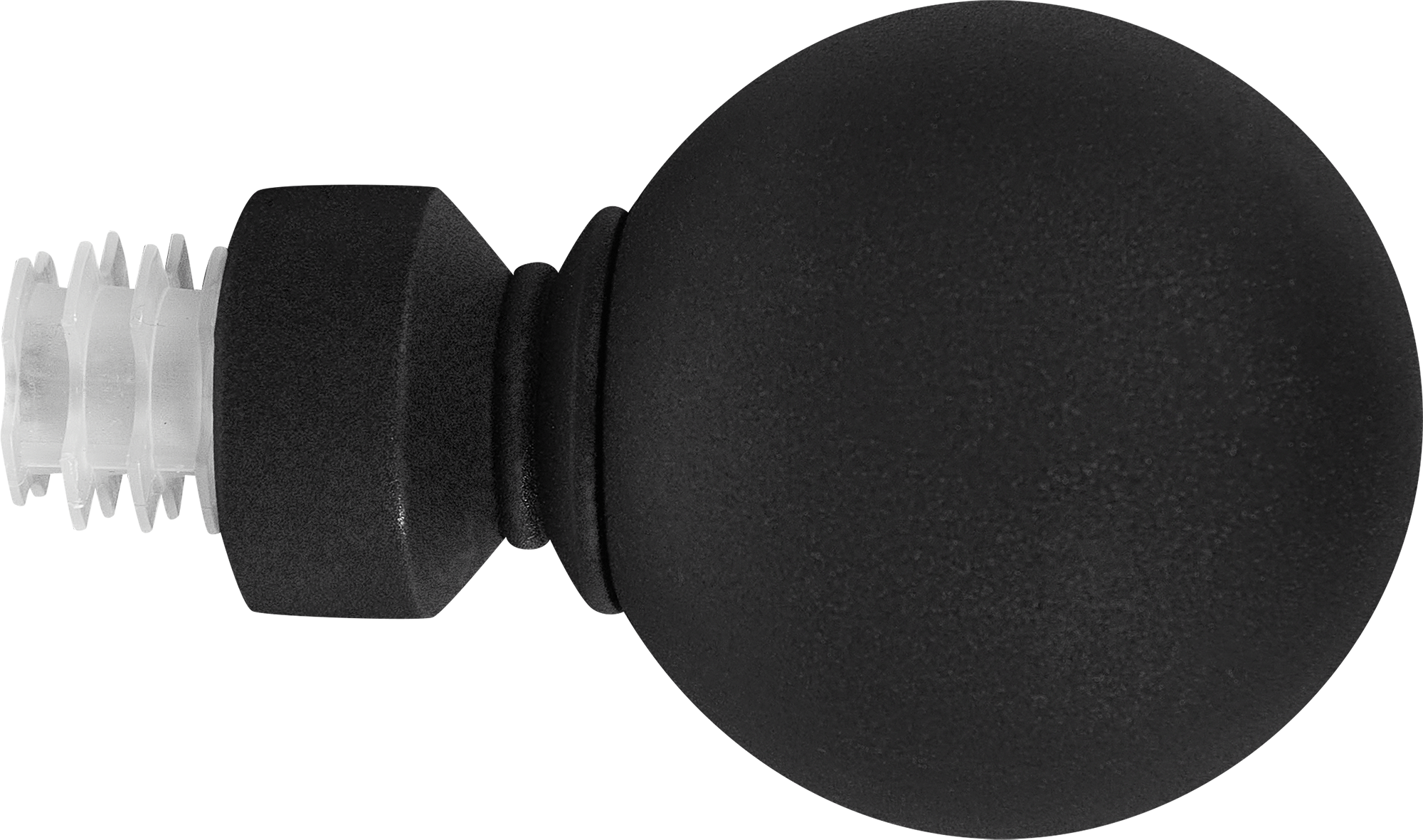 Наконечник для карниза INSPIRE металлический черный матовый 20 см 85186736 STLM-0059646