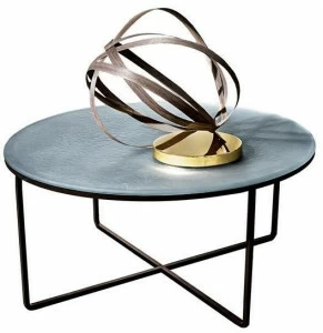 Sovet italia Круглый стеклянный журнальный столик Piktor