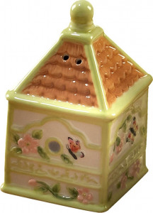 10637218 Certified International Набор для соли и перца 3D Certified Int. Весенний луг.Домик 10см, керамика Керамика