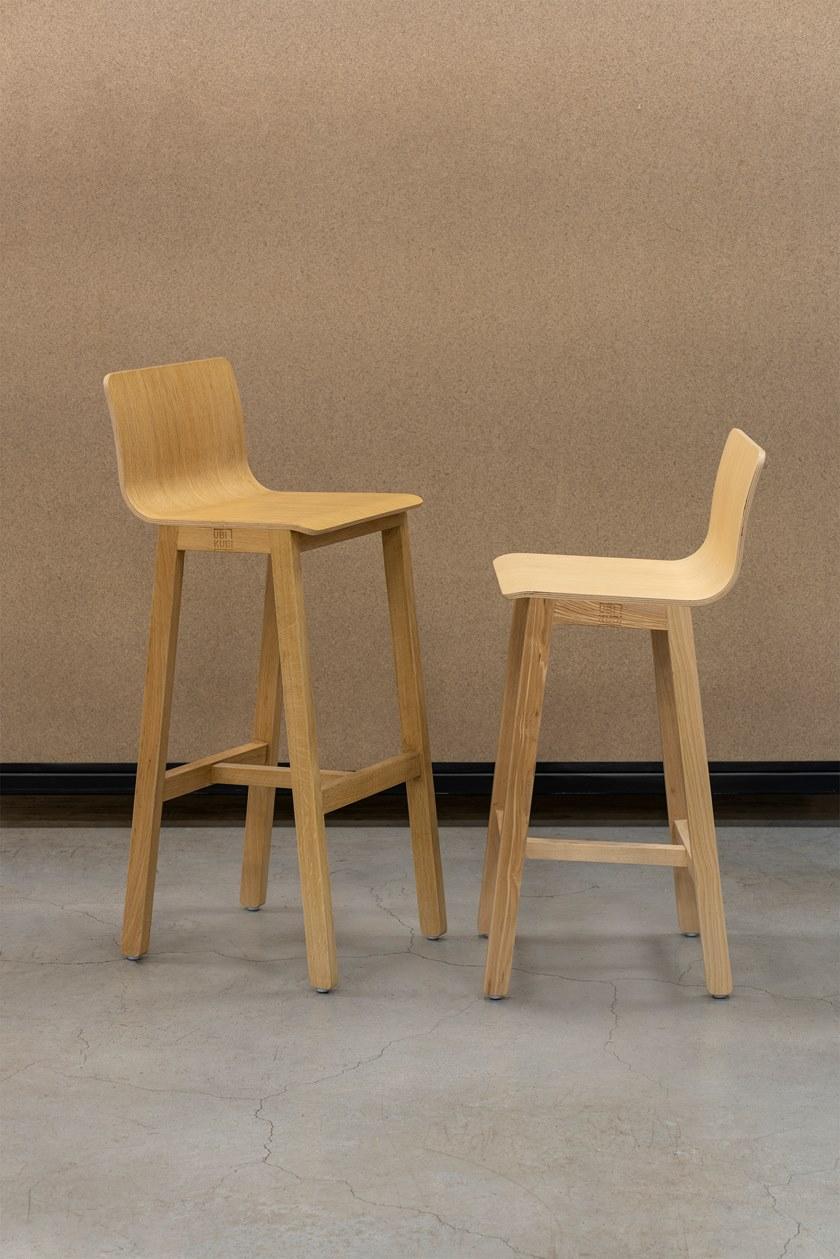 Askia Высокий табурет из дуба с подставкой для ног Version 3 1.c07.ok - Вид №18