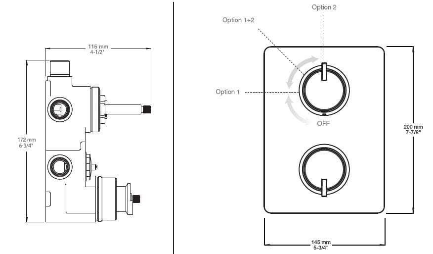 Термостатический набор для душа с душем BARIL PRO-4290-51 ARCH-00054498 - Вид №2