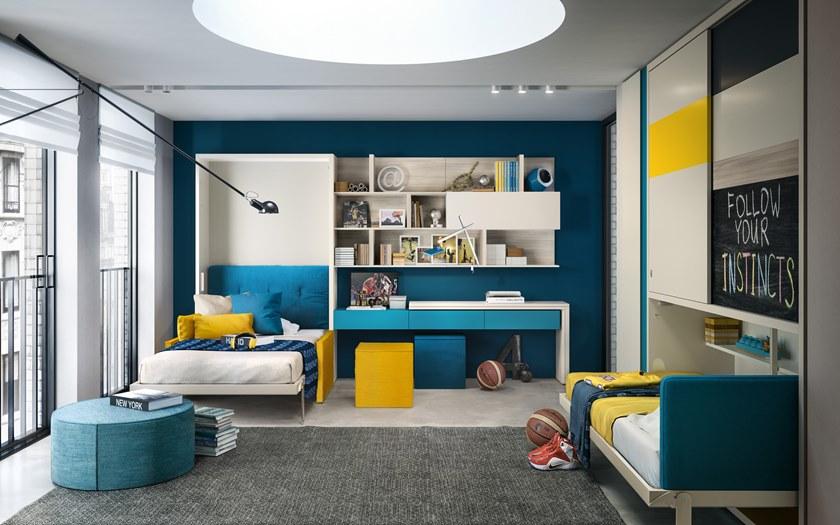 CLEI Выдвижная односпальная кровать из меламина Kali sun-id-1499384 - Вид №5