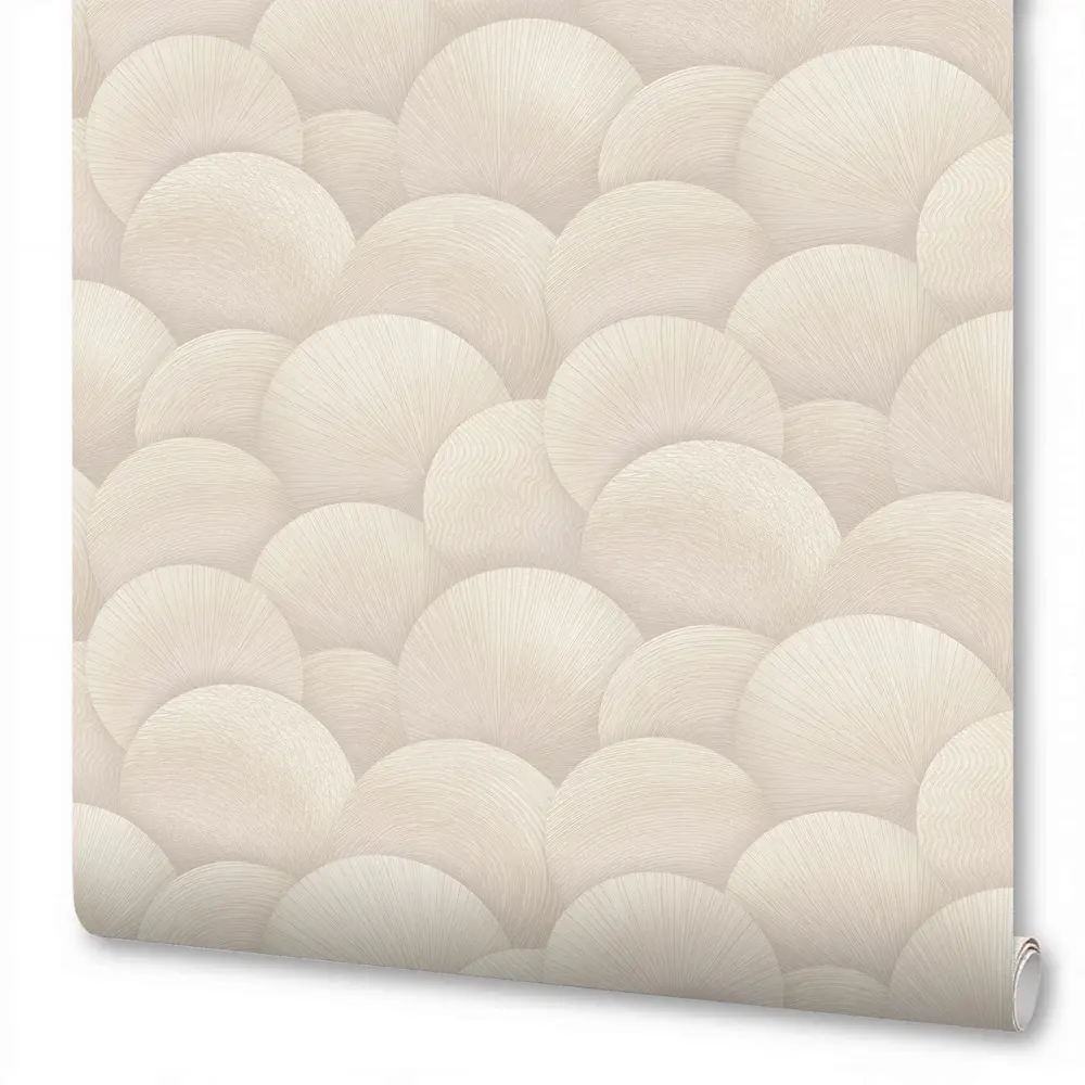 Флизелиновые обои Wallsecret Sferum бежевые 1.06 м 89400493 STLM-1329085