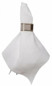 La Gallina Matta Льняная салфетка Parentesi rettangolare